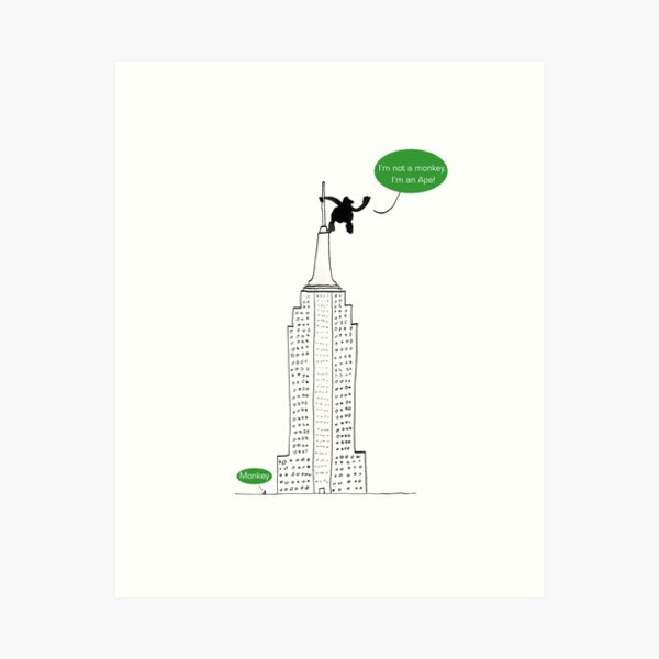 Ape For Kids Art Print