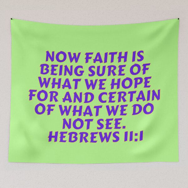 Item preview, Bible Verse Hebrews 11:1 designed and sold by Prayingwarrior.