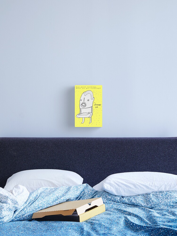 Thumbnail 1 of 3, Canvas Print, What's Cookin'? designed and sold by LowHumour.