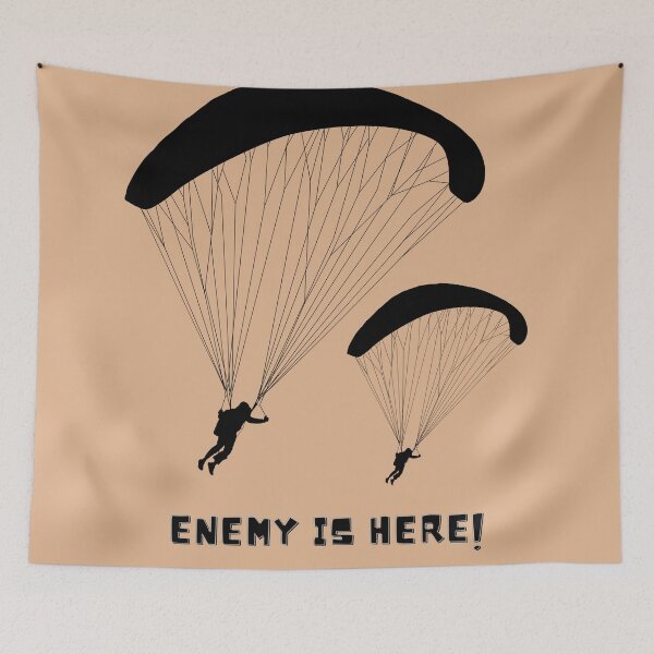 Item preview, Enemy is here - black designed and sold by HobbiesAndFun.
