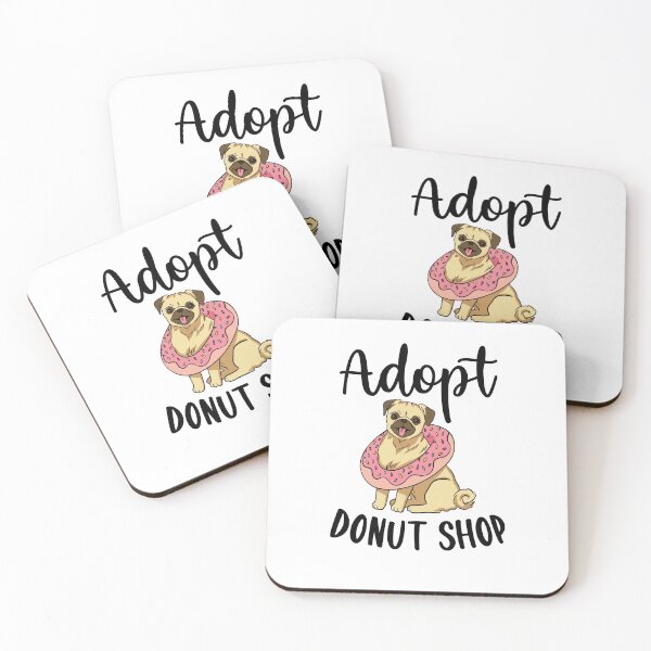 Item preview, Adopt Donut Shop Funny Donut Pun designed and sold by Scratches Tees.