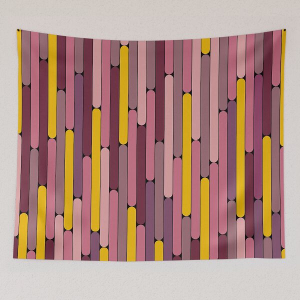 Item preview, Passion Fruit Color Linear Pattern designed and sold by MagicSpread.