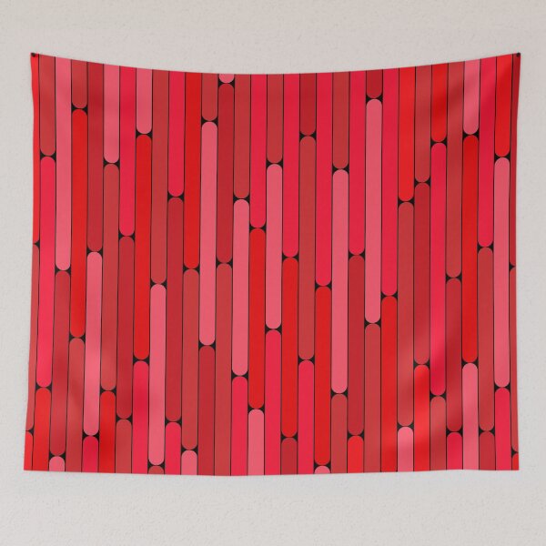 Item preview, Cherry Color Linear Pattern designed and sold by MagicSpread.