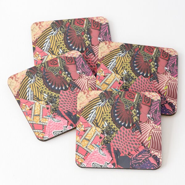 Item preview, African Fabric Collage Art Patterns [#11] designed and sold by AfriStyleUK.