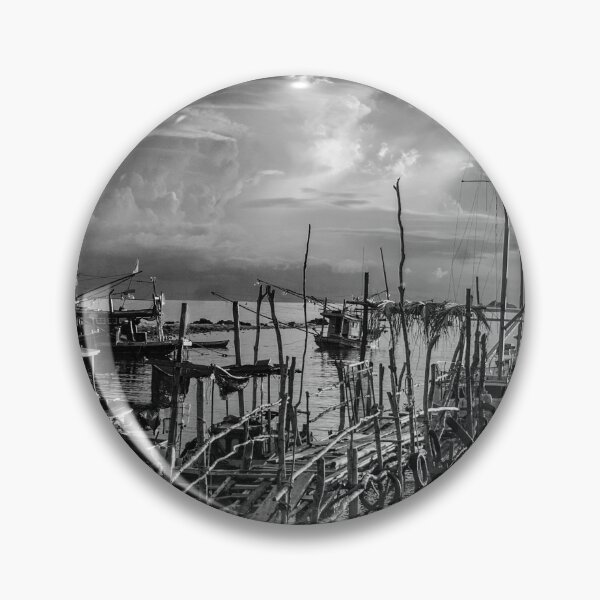 Item preview, Phangan Cove Fishing Harbour Storm on the Horizon designed and sold by Shivan B. Skipper.