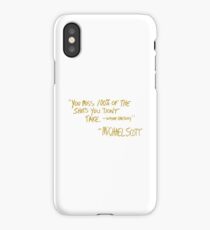 The Office Wayne Gretzky Quote Gold iPhone Case