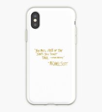 The Office Wayne Gretzky Quote Gold iPhone Case
