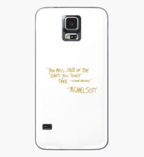 The Office Wayne Gretzky Quote Gold Case/Skin for Samsung Galaxy