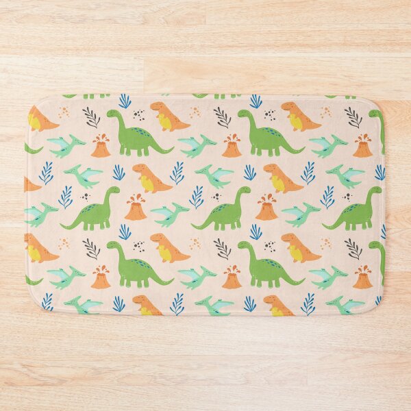 Item preview, Cute Orange and Green Dinosaur Pattern designed and sold by cgroenewald.