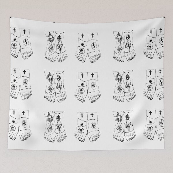 Item preview, Tattooed feet designed and sold by luckyturtles.