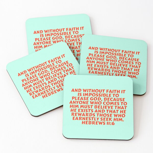 Item preview, Bible Verse Hebrews 11:6 designed and sold by Prayingwarrior.