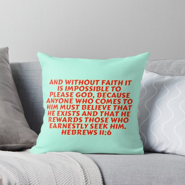 Item preview, Bible Verse Hebrews 11:6 designed and sold by Prayingwarrior.