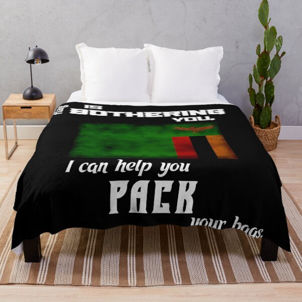 Item preview, Zambian flag - pack your bags designed and sold by 2Girls1Shirt.