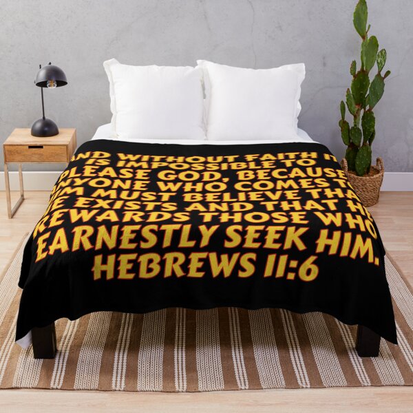 Item preview, Bible Verse Hebrews 11:6 designed and sold by Prayingwarrior.