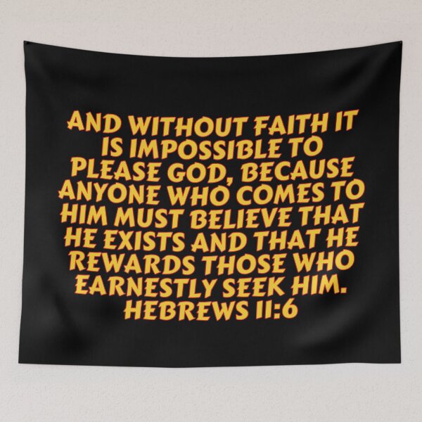 Item preview, Bible Verse Hebrews 11:6 designed and sold by Prayingwarrior.
