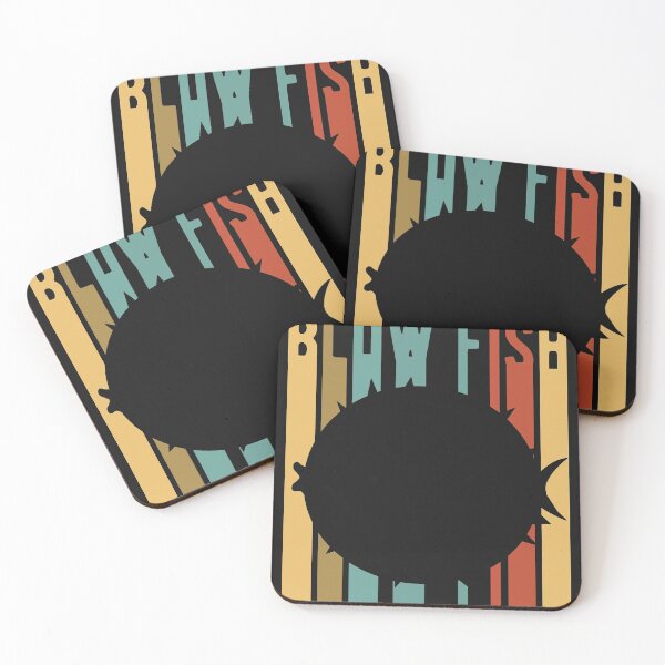 Item preview, Blow Fish Colorful Stripes and Colored Text - Blowfish Shiltuette  designed and sold by roocky.