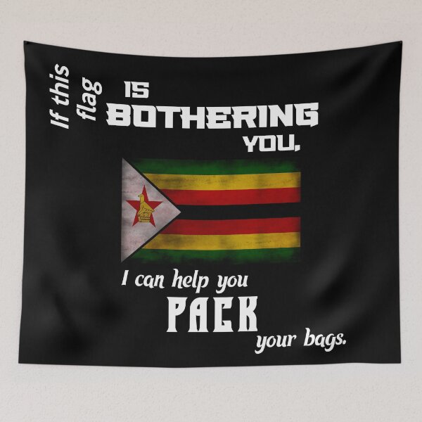 Item preview, Zimbabwean flag - pack your bags designed and sold by 2Girls1Shirt.