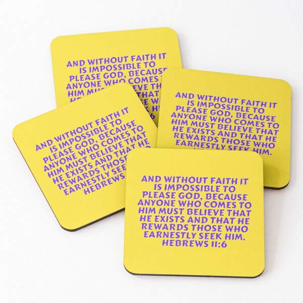 Item preview, Bible Verse Hebrews 11:6 designed and sold by Prayingwarrior.