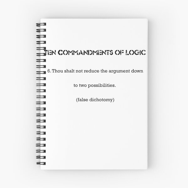 Item preview, Ten Commandments of Logic 6 (black text) designed and sold by ckablue.
