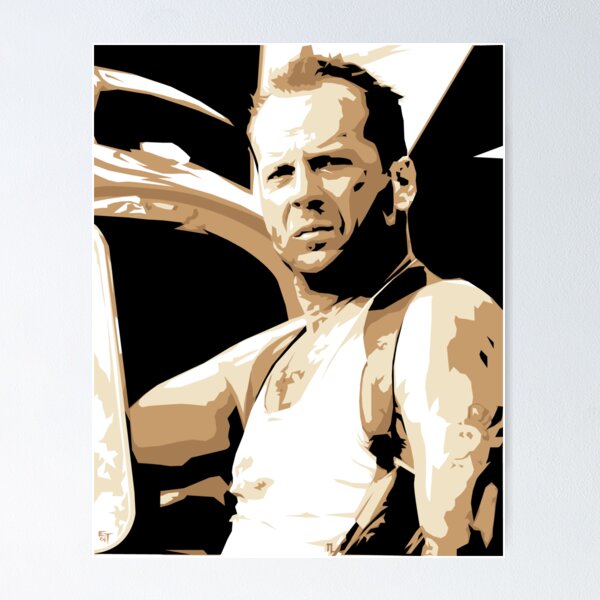 Item preview, Bruce Willis Vector Illustration designed and sold by EJTees.