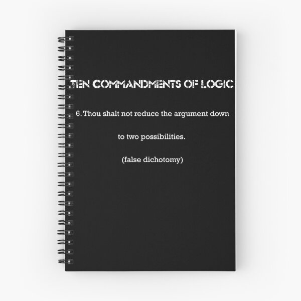 Item preview, Ten Commandments of Logic 6 (white text) designed and sold by ckablue.