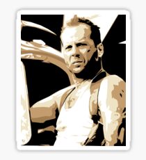 Bruce Willis Vector Illustration Sticker