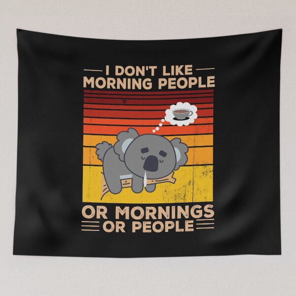 Item preview, I Hate Morning People Mornings And People Office designed and sold by Ibu83.