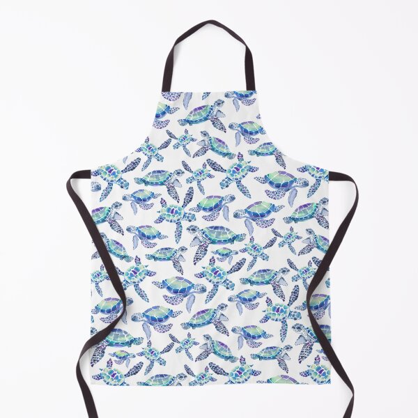 Item preview, Turtles in Aqua and Blue designed and sold by Gingerlique.