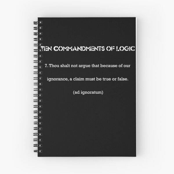 Item preview, Ten Commandments of Logic 7 (white text) designed and sold by ckablue.