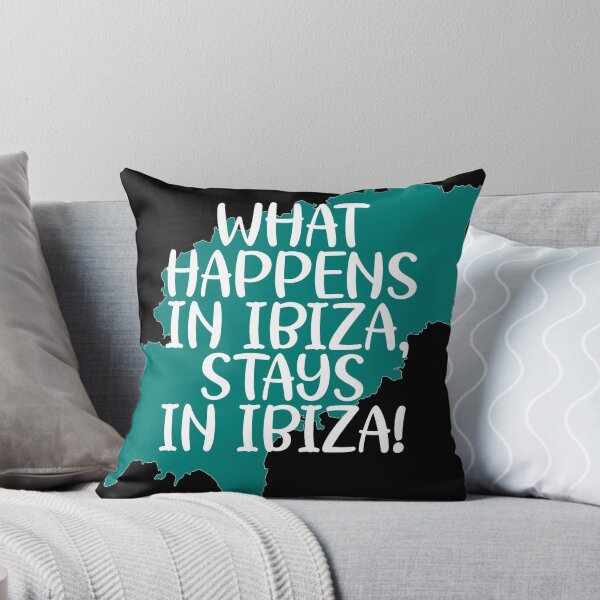 Item preview, What Happens in Ibiza Stays in Ibiza | Magic White Island | Modern Design | Ibiza Addict | Hippie Style | Vacation Mode | Es Vedra Ibiza designed and sold by IbizaArts.