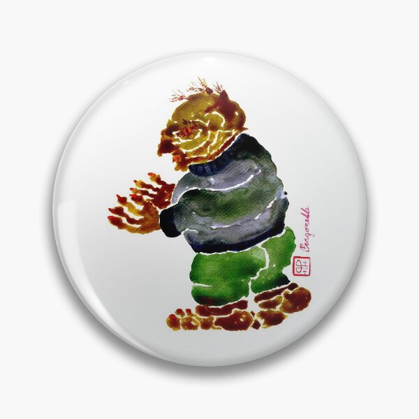 Item preview, Troll from nordic mythology Scandinavian folklore brown with blue version designed and sold by Pragonette.