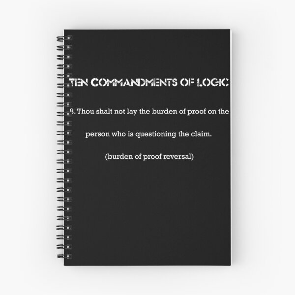 Item preview, Ten Commandments of Logic 8 (white text) designed and sold by ckablue.