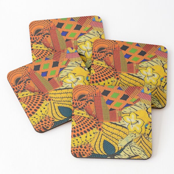 Item preview, African Fabric Collage Art Patterns [#10] designed and sold by AfriStyleUK.
