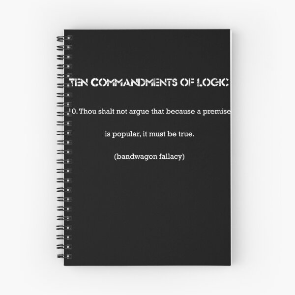 Item preview, Ten Commandments of Logic 10 (white text) designed and sold by ckablue.
