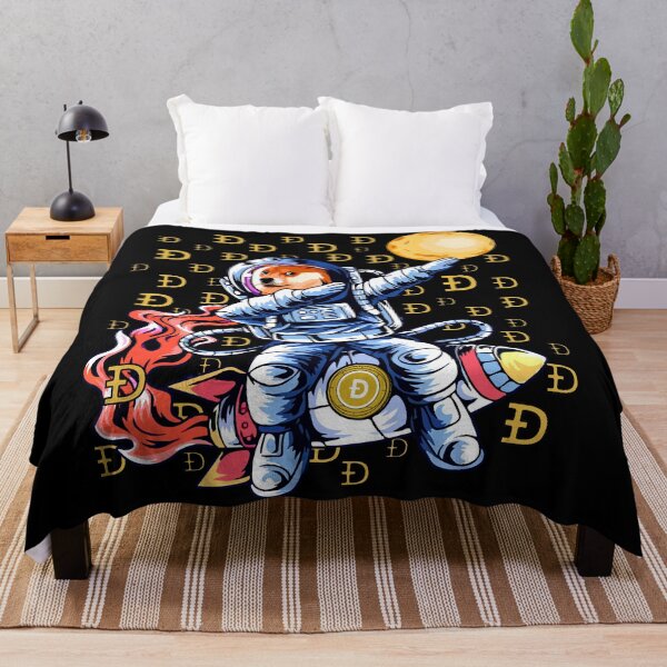 Item preview, Dogecoin to the moon graphic meme designed and sold by Infdesigner.