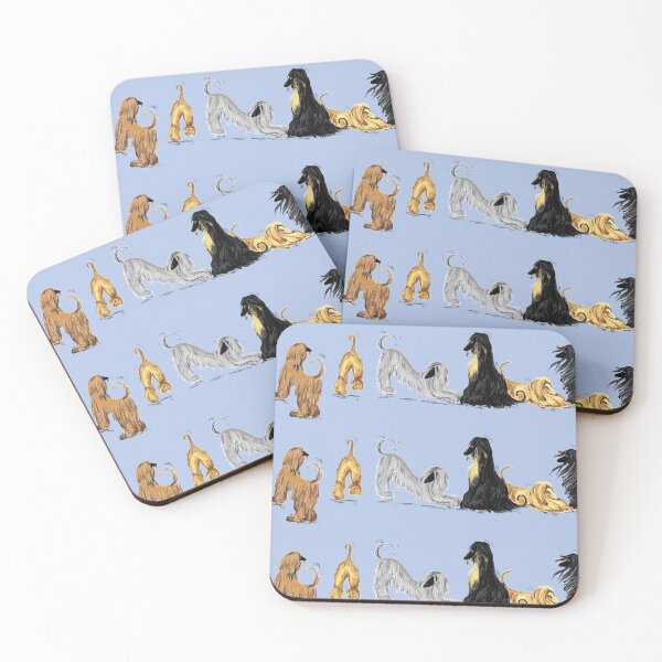 Item preview, Afghan hounds at play designed and sold by Faerieglen.