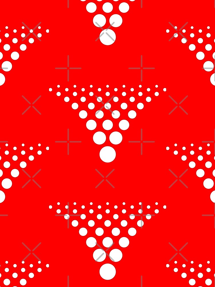 Thumbnail 3 von 3, Tuch, White Circle Red background designt und verkauft von Patternsonly.