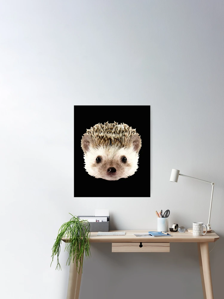 Hedgehog Face Funny Hair Cut Cute  Poster for Sale by alenaz