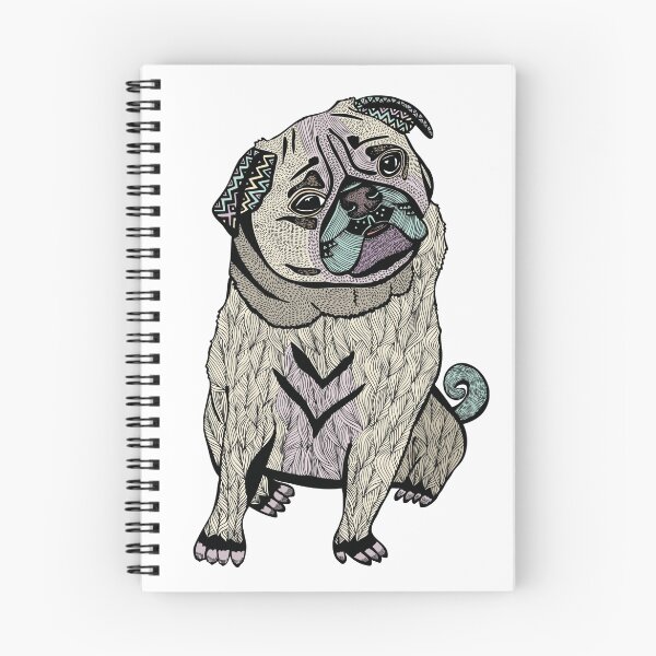 Item preview, Ares The Hipster Pug designed and sold by Pom Graphic Design.