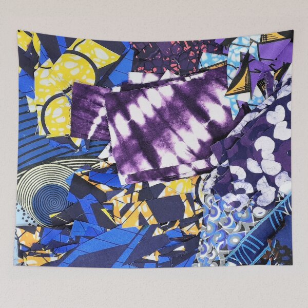 Item preview, African Fabric Collage Art Patterns [#8] designed and sold by AfriStyleUK.