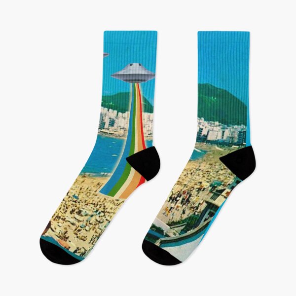 Item preview, A Summer Vacation - UFOs on the beach designed and sold by MsGonzalez.