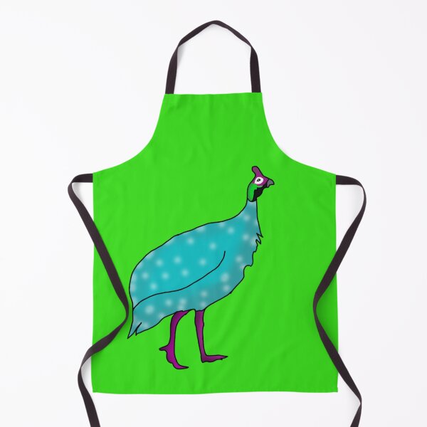 Item preview, Ginny the Fowl Bright Feathers on Green designed and sold by Fun Funky Designs.