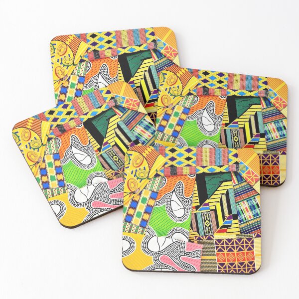 Item preview, African Fabric Collage Art Patterns [#7] designed and sold by AfriStyleUK.