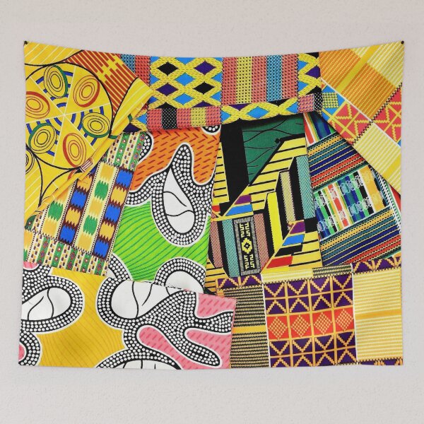 Item preview, African Fabric Collage Art Patterns [#7] designed and sold by AfriStyleUK.