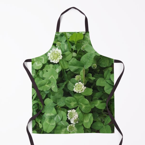Item preview, green clover with white flowers designed and sold by Olga Kydryavskaya.