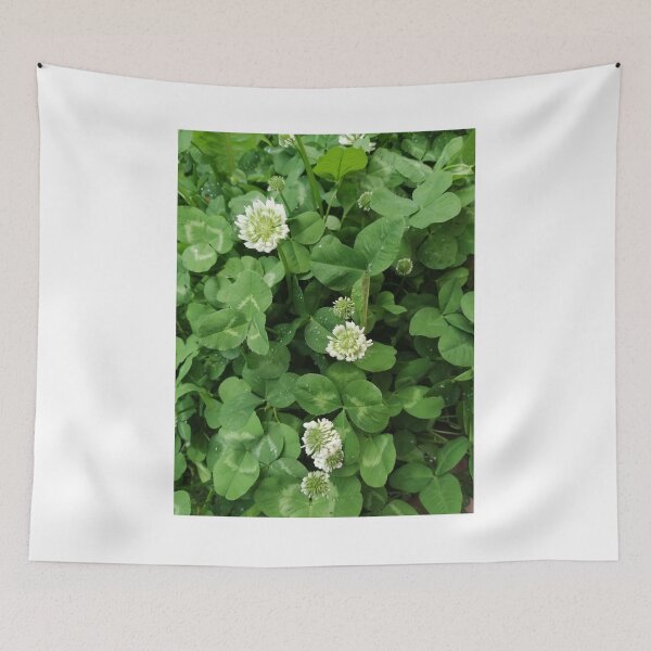 Item preview, green clover with white flowers designed and sold by Olga Kydryavskaya.