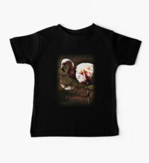 Pink Flamingo in the rain Baby Tee