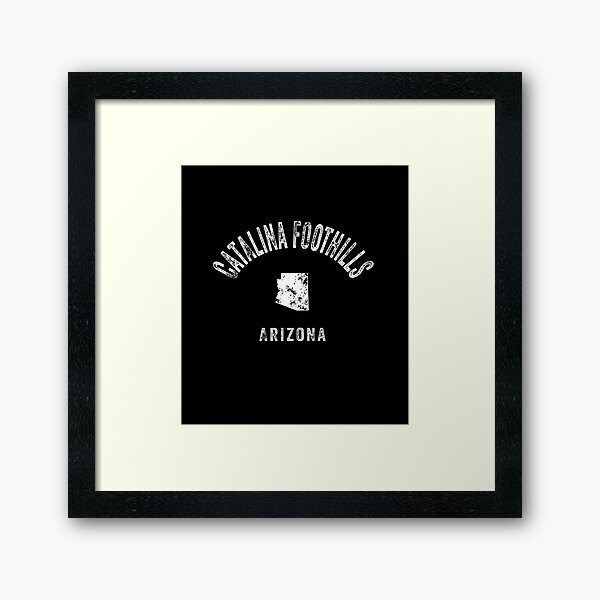Catalina Foothills Arizona AZ Vintage 70s Athletic Sports Framed Art Print