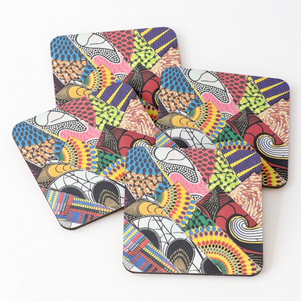 Item preview, African Fabric Collage Art Patterns [#6] designed and sold by AfriStyleUK.
