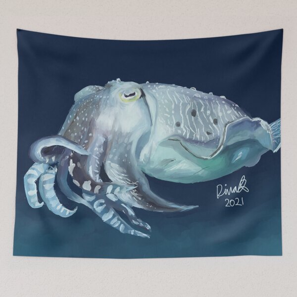 Item preview, Cuthbert the cuttlefish  designed and sold by Divakdesigns.